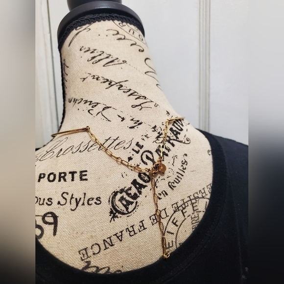 Stella & dot Gold-tone Cord Necklace 🌴 - Picture 3 of 4